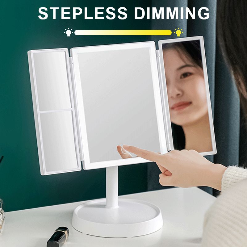 Tri-Fold LED Vanity Mirror