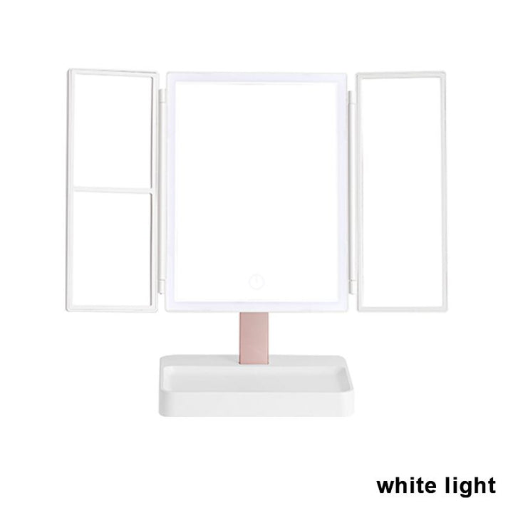 Tri-Fold LED Vanity Mirror