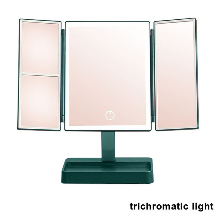 Tri-Fold LED Vanity Mirror