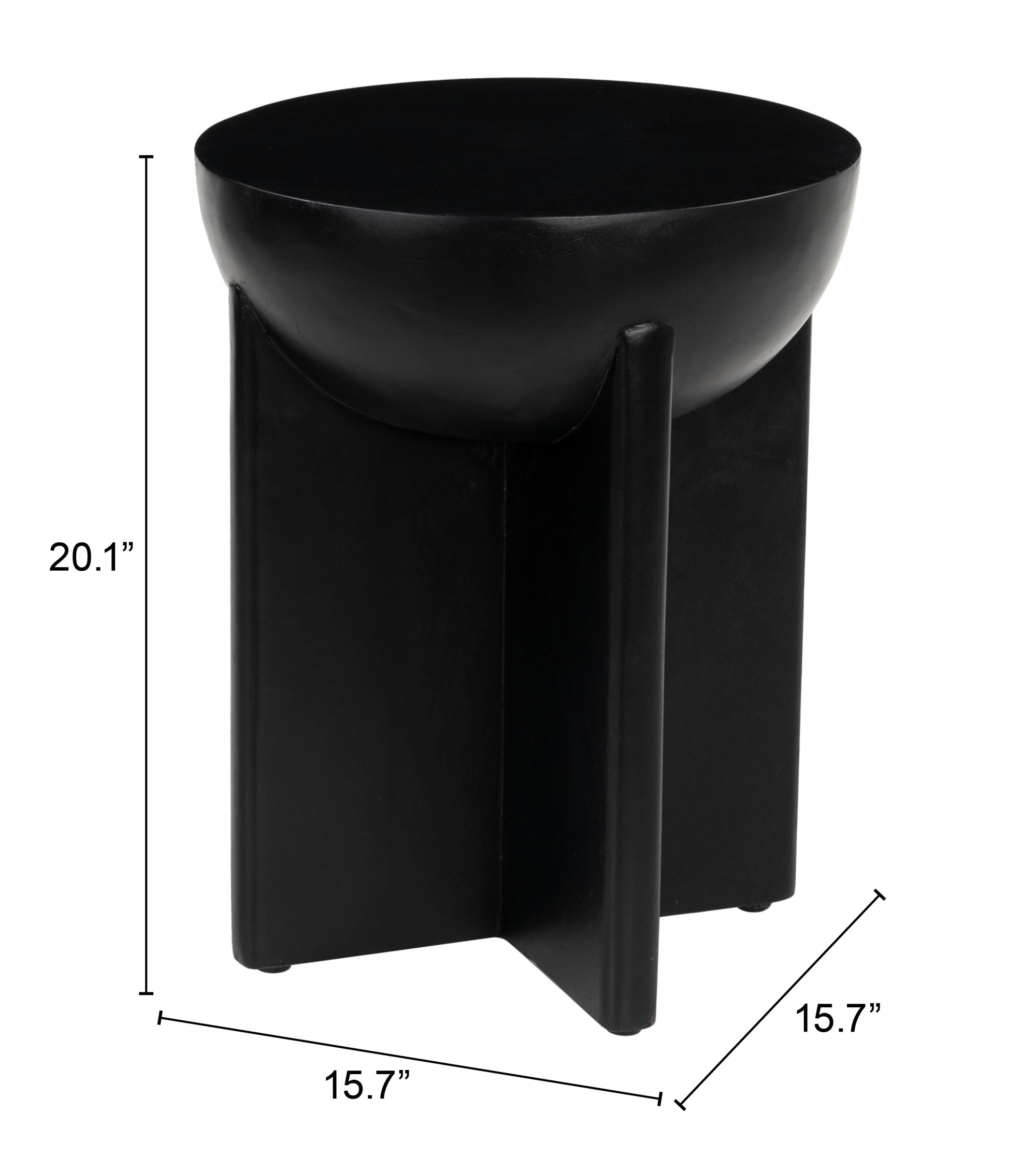 Tume Side Table Black