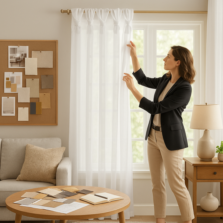 Twist Tab Voile Sheer Window Pair