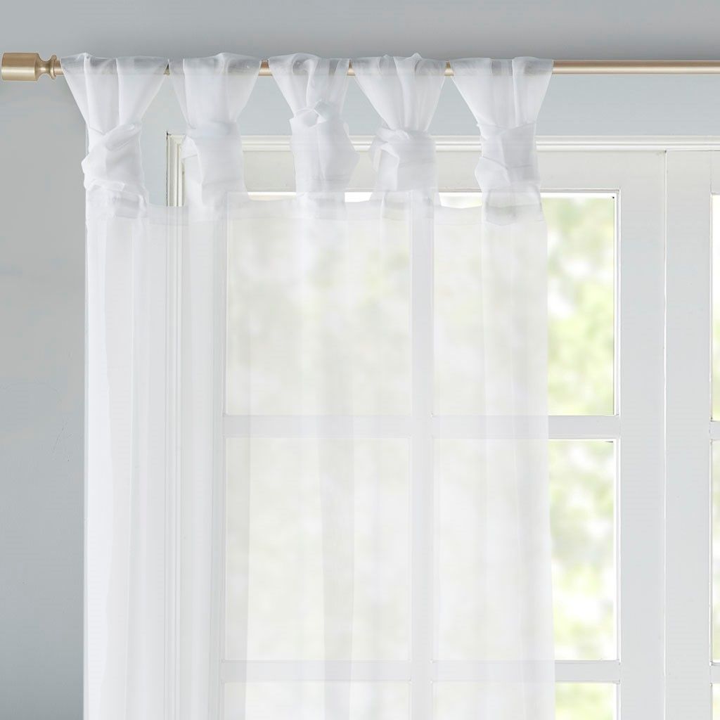 Twist Tab Voile Sheer Window Pair