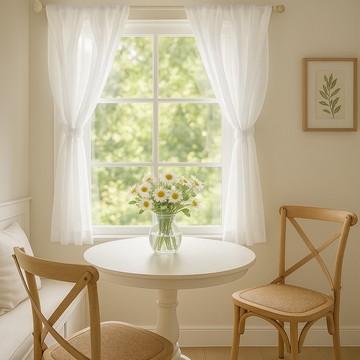 Twist Tab Voile Sheer Window Pair