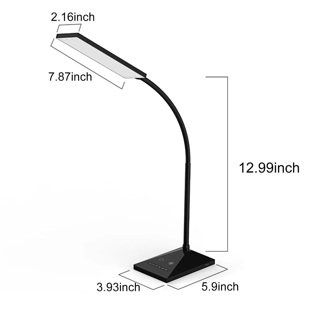 12W 72LED Desk Lamp Flexible Touch Sensor LED Reading Dimmable Lamp Night Light