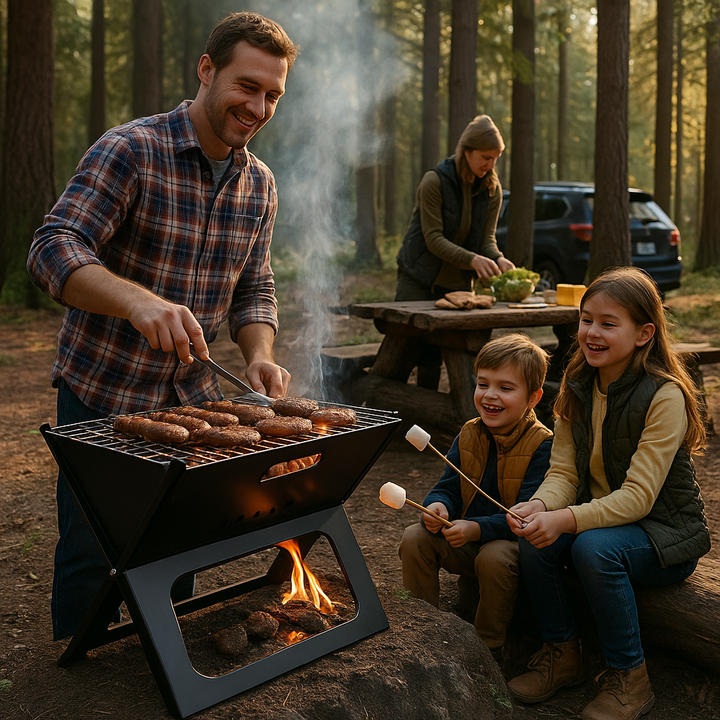 Ultra-Portable BBQ Charcoal Grill