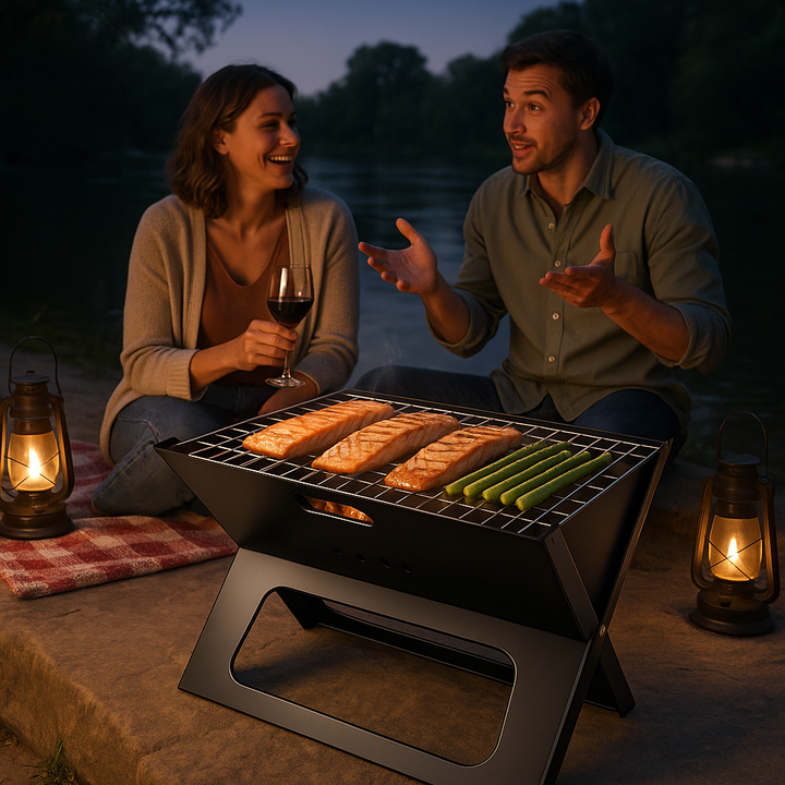 Ultra-Portable BBQ Charcoal Grill