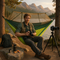 Ultralight Camping Hammock with Mosquito Net - Portable Nylon Outdoor Sleeping Hammock, Windproof Anti-Mosquito Swing for Backpacking, Travel & Camping