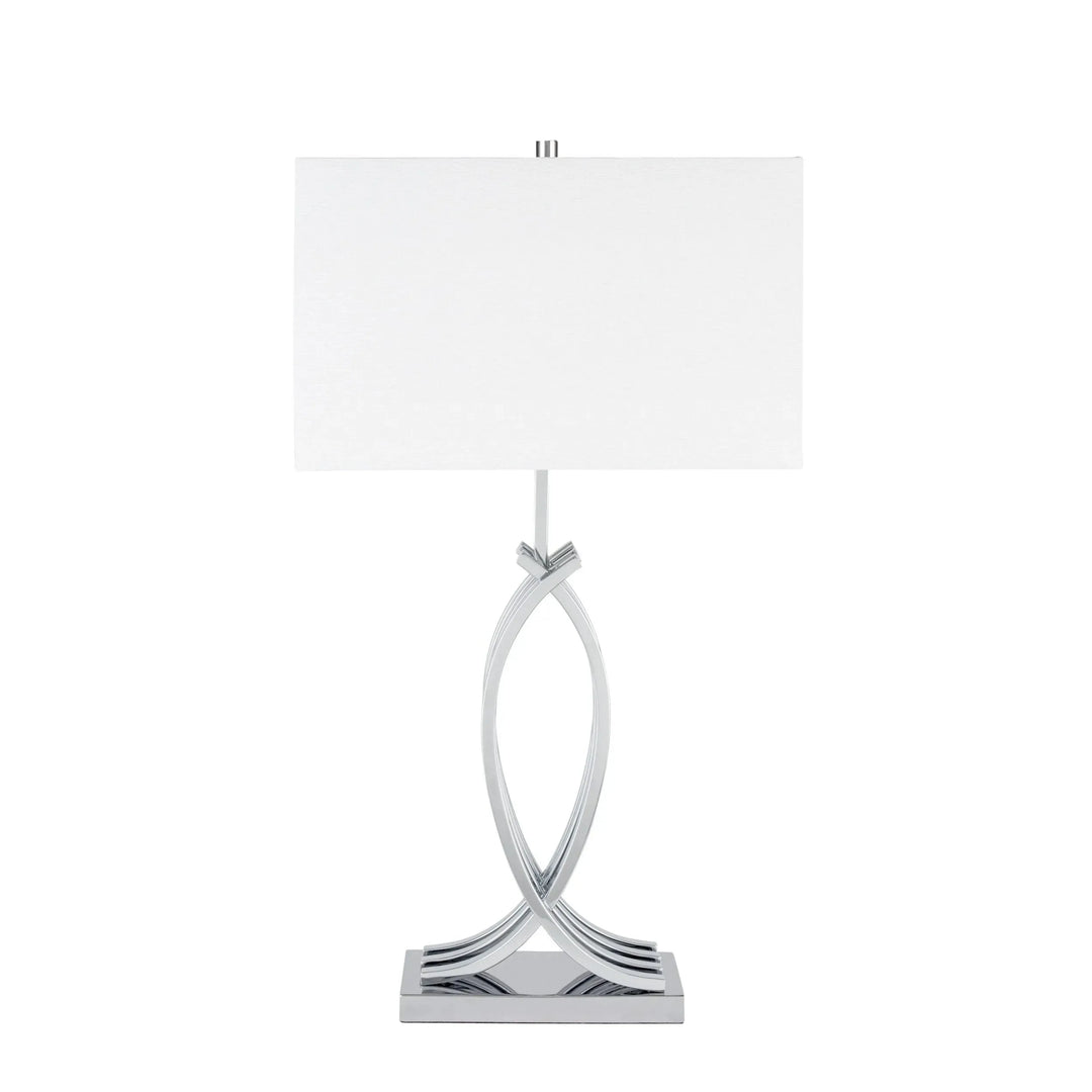Unity in Chrome Table Lamp 1 Light USB Charger