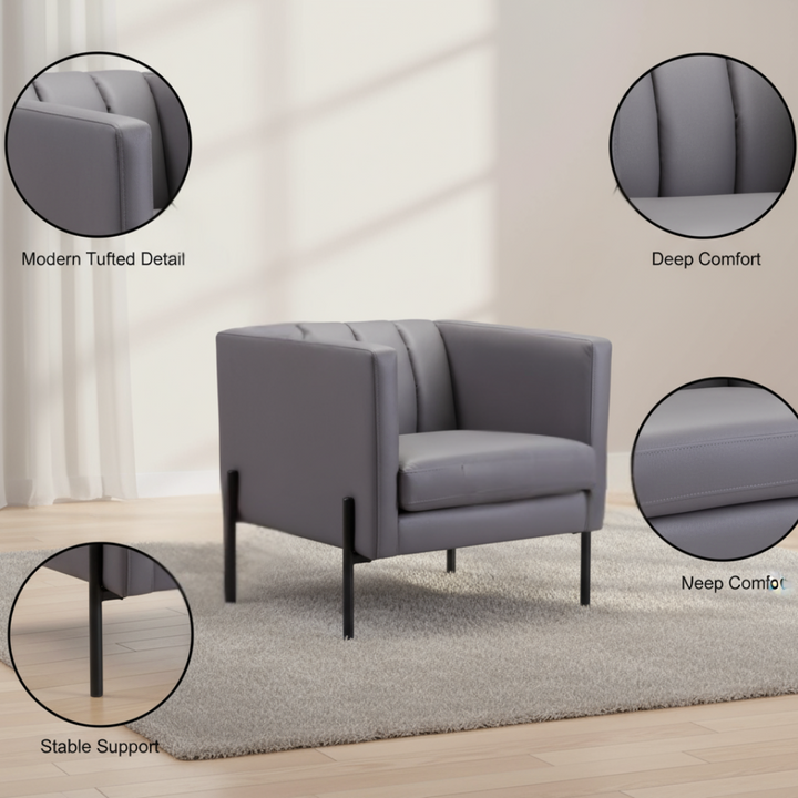 Jess Accent Chair Gray