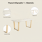 Atlas Dining Table White & Gold
