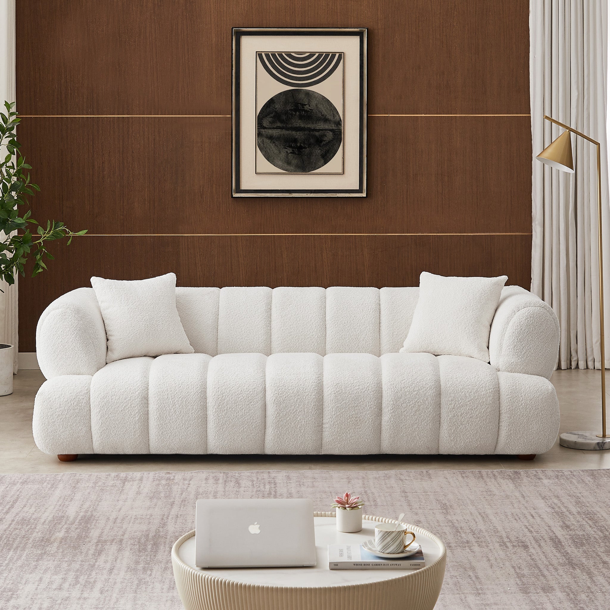 Upholstered Sofa Cream