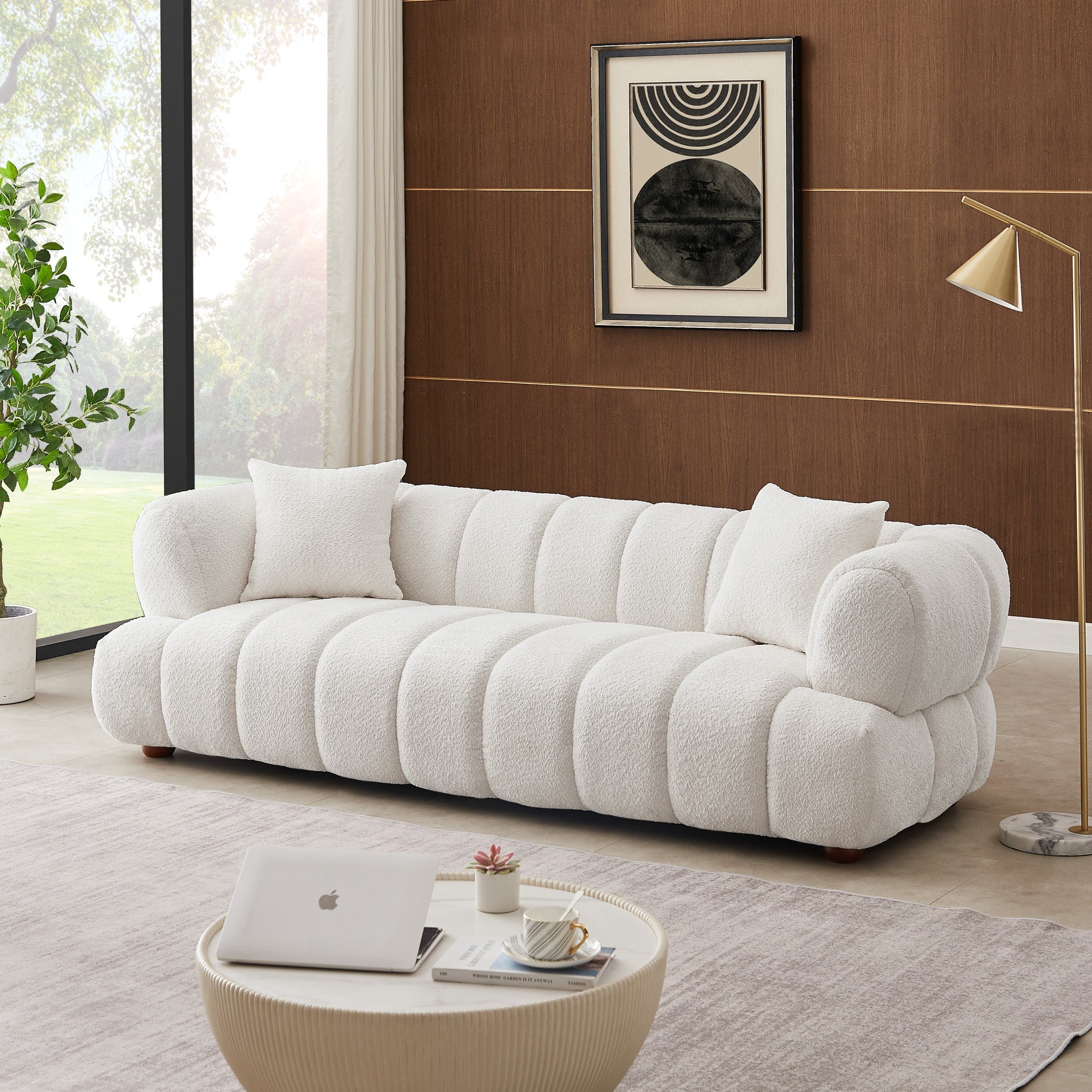 Upholstered Sofa Cream