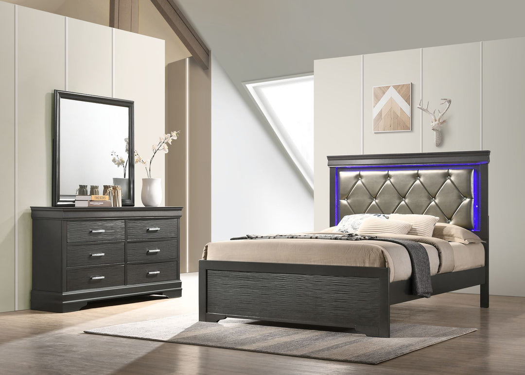 Urban Gray 6-Drawer Dresser