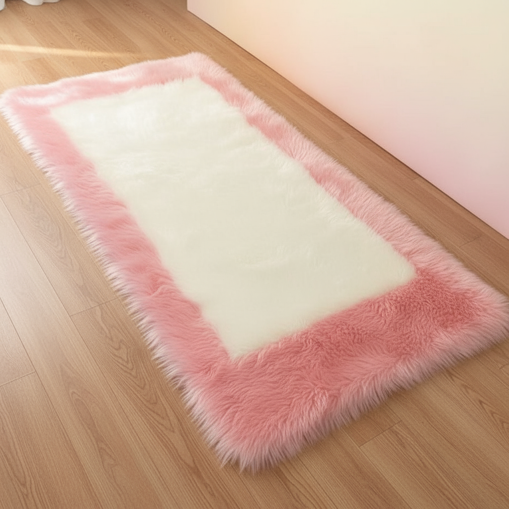 Soft & Fluffy Sheepskin Rug – Non-Slip, Machine Washable Faux Fur Carpet for Bedroom & Living Room | Trufairs