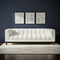 Melissa Mid-Century White Boucle Modern Sofa