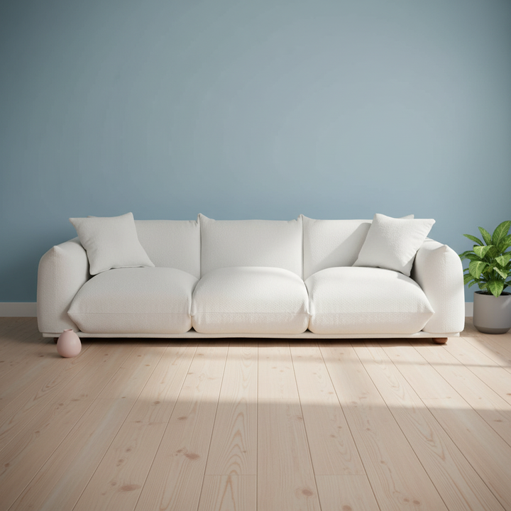 Kely 100'' Boucle Upholstered Sofa