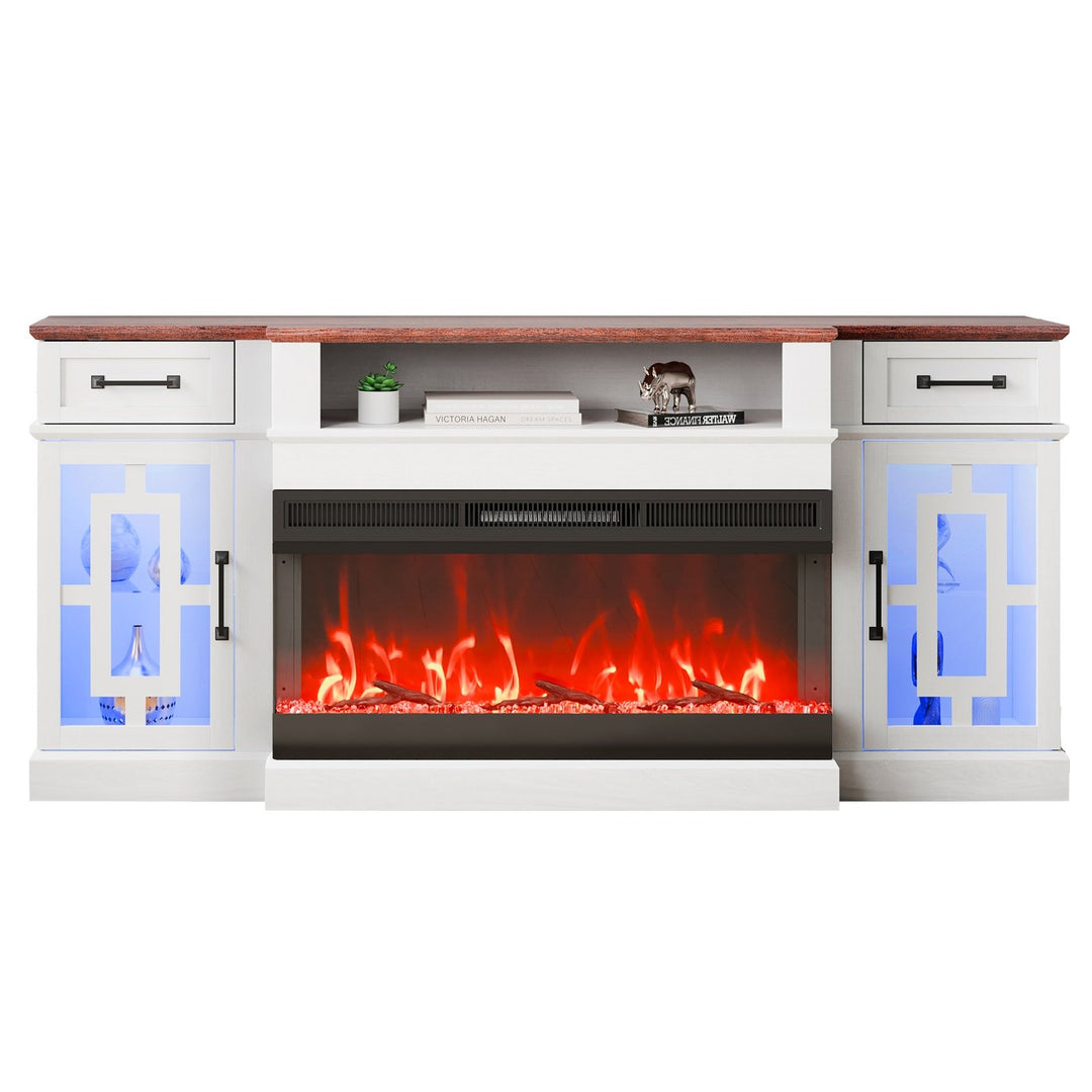 VEVOR 80" Fireplace TV Stand