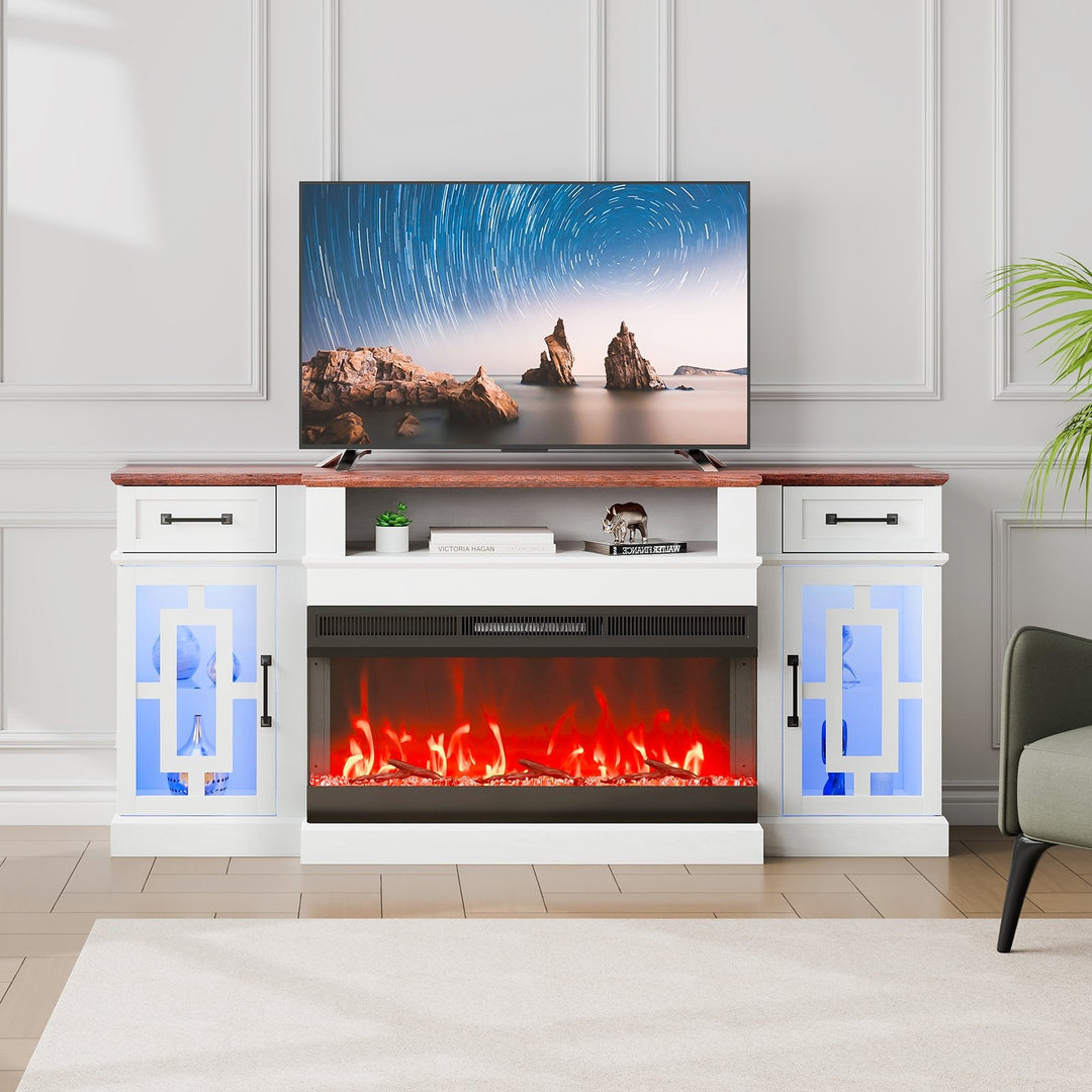 VEVOR 80" Fireplace TV Stand