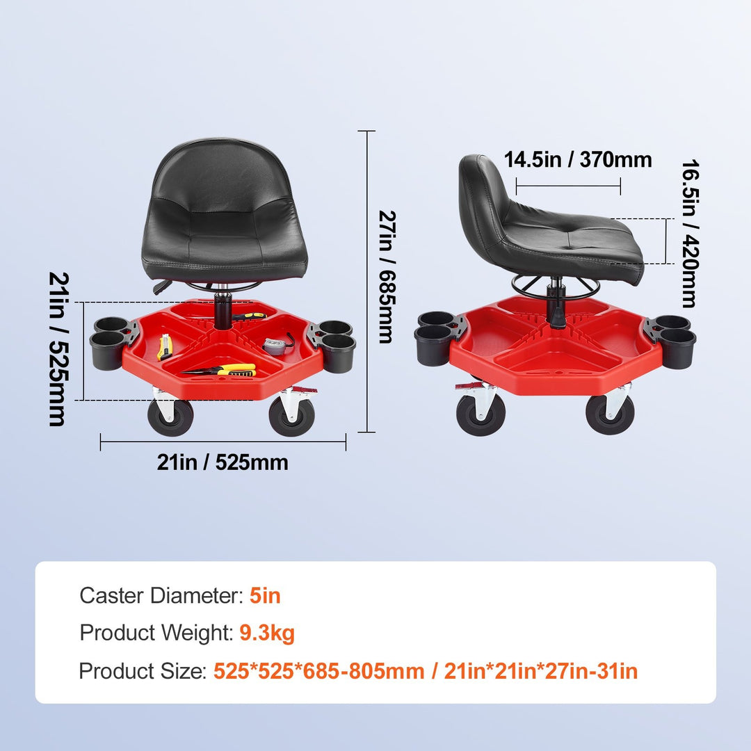 VEVOR Rolling Garage Stool