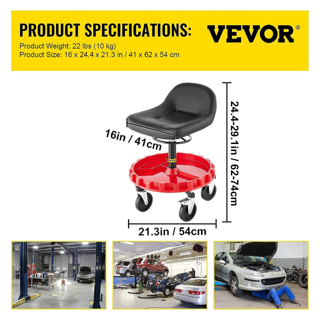 VEVOR Rolling Garage Stool