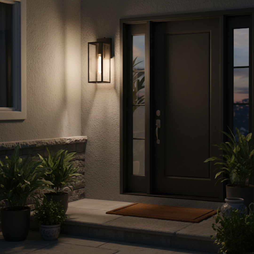 Dusk to Dawn Outdoor Wall Light – Weather-Resistant Exterior Light Fixture for Porch, Patio, and Entryways | Trufairs