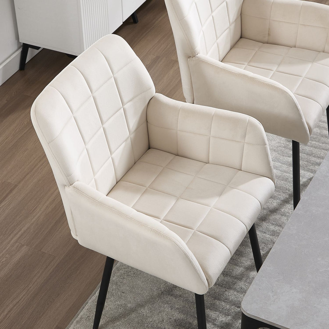 Velvet Dining Chairs Set