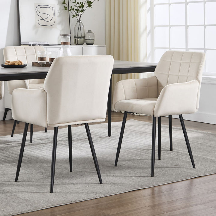 Velvet Dining Chairs Set