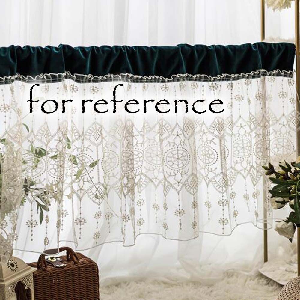 Velvet Embroidered Sheer Valance