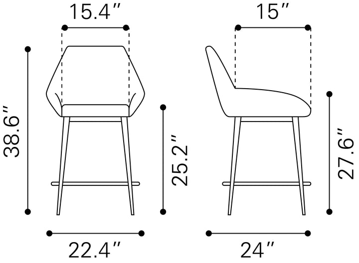 Vila Barstool Brown