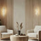 Satin-Nickel Glow Bar – Aluminum & Glass LED Sconce | Modern Wall Lamp | Trufairs