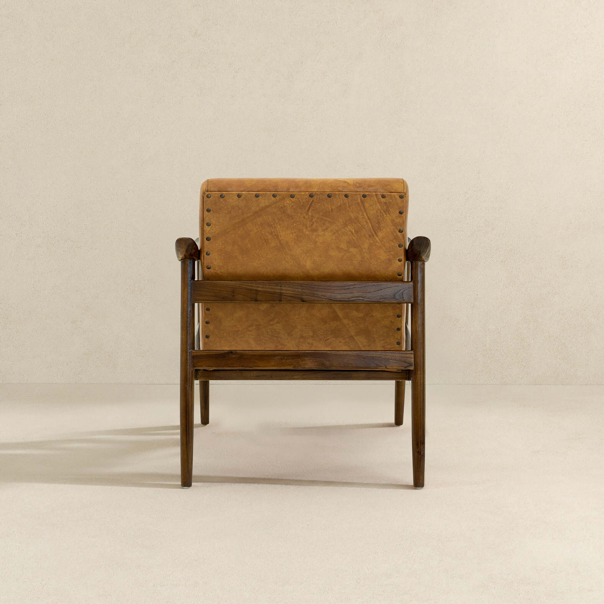 Brandon Antique Tan Leather Lounge Chair