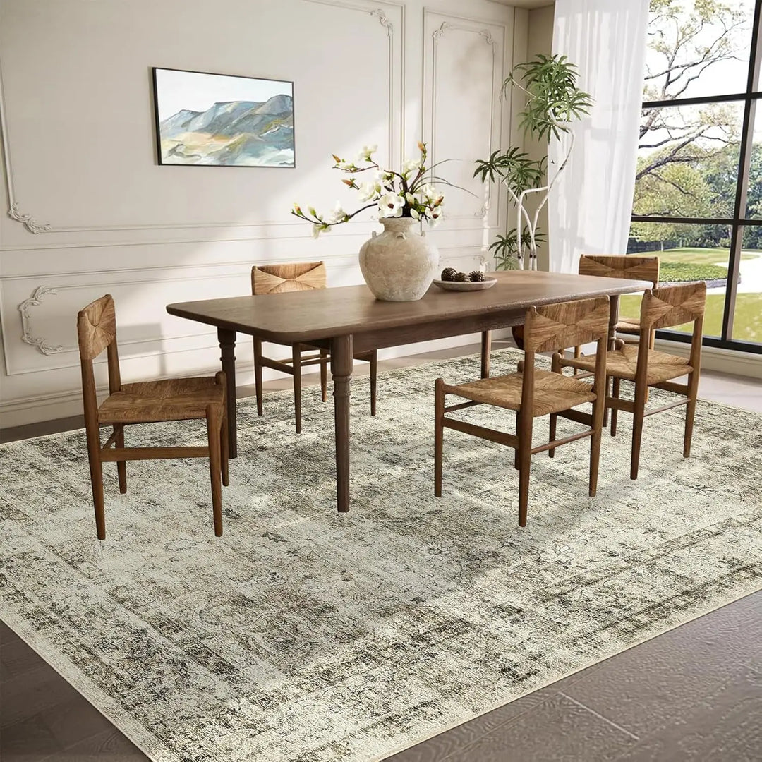 Washable Vintage Area Rug