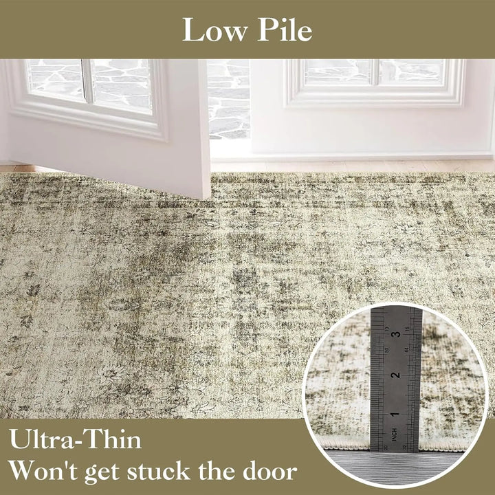 Washable Vintage Area Rug