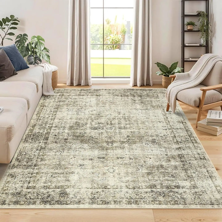 Washable Vintage Area Rug