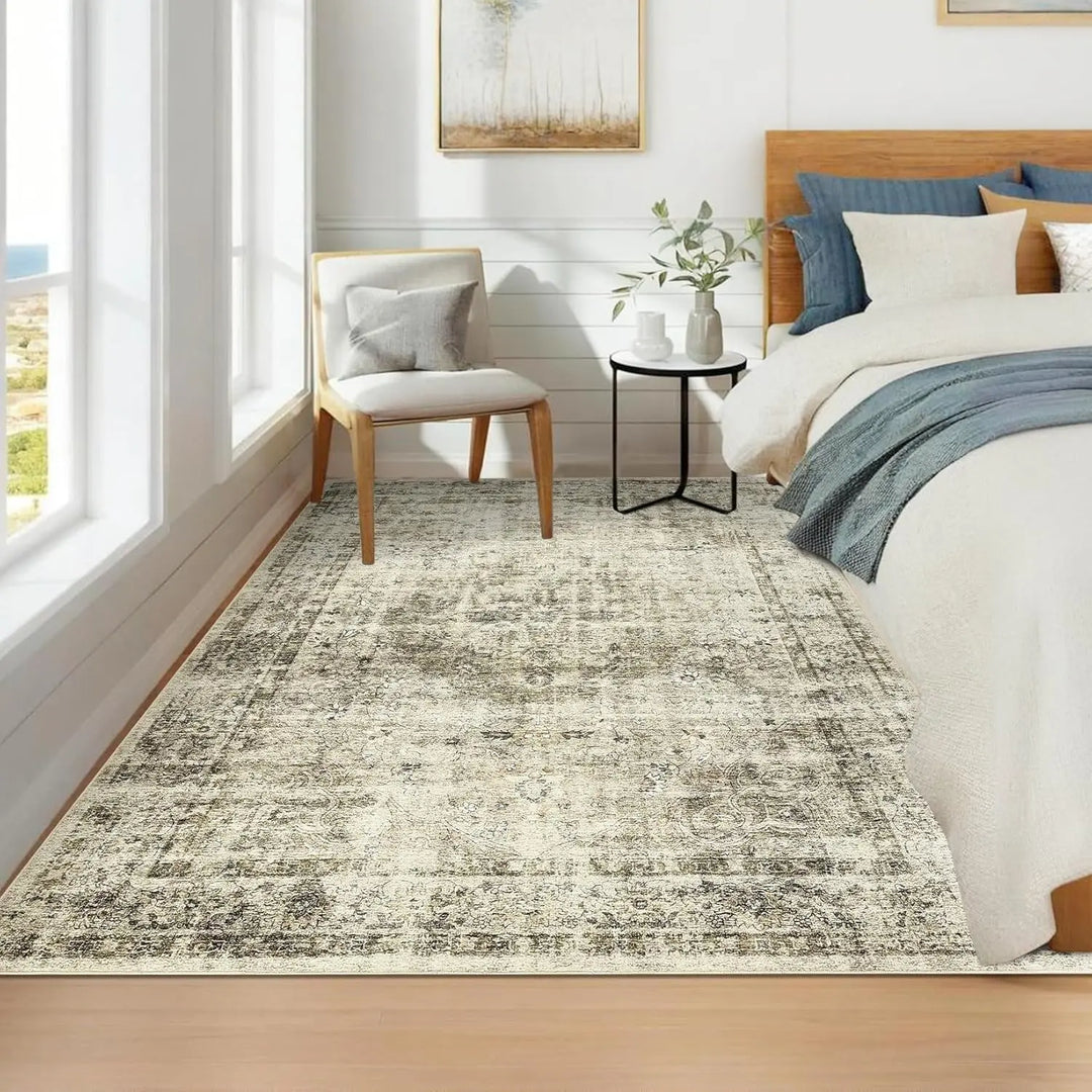 Washable Vintage Area Rug