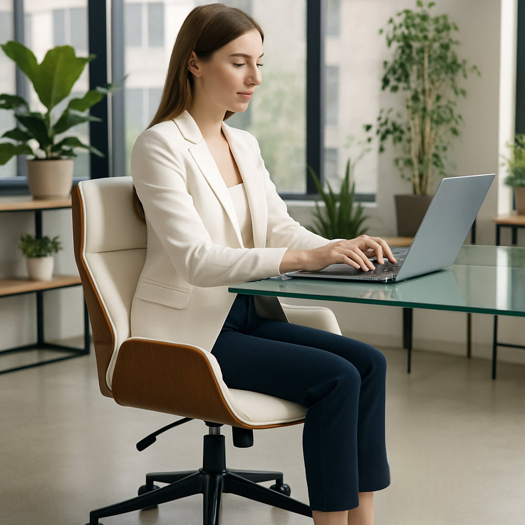 Flex Executive Elite High Back Office Chair in Pure White