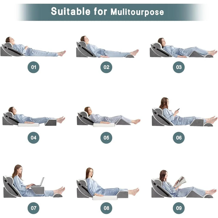 Wedge Pillow Set for Sleeping