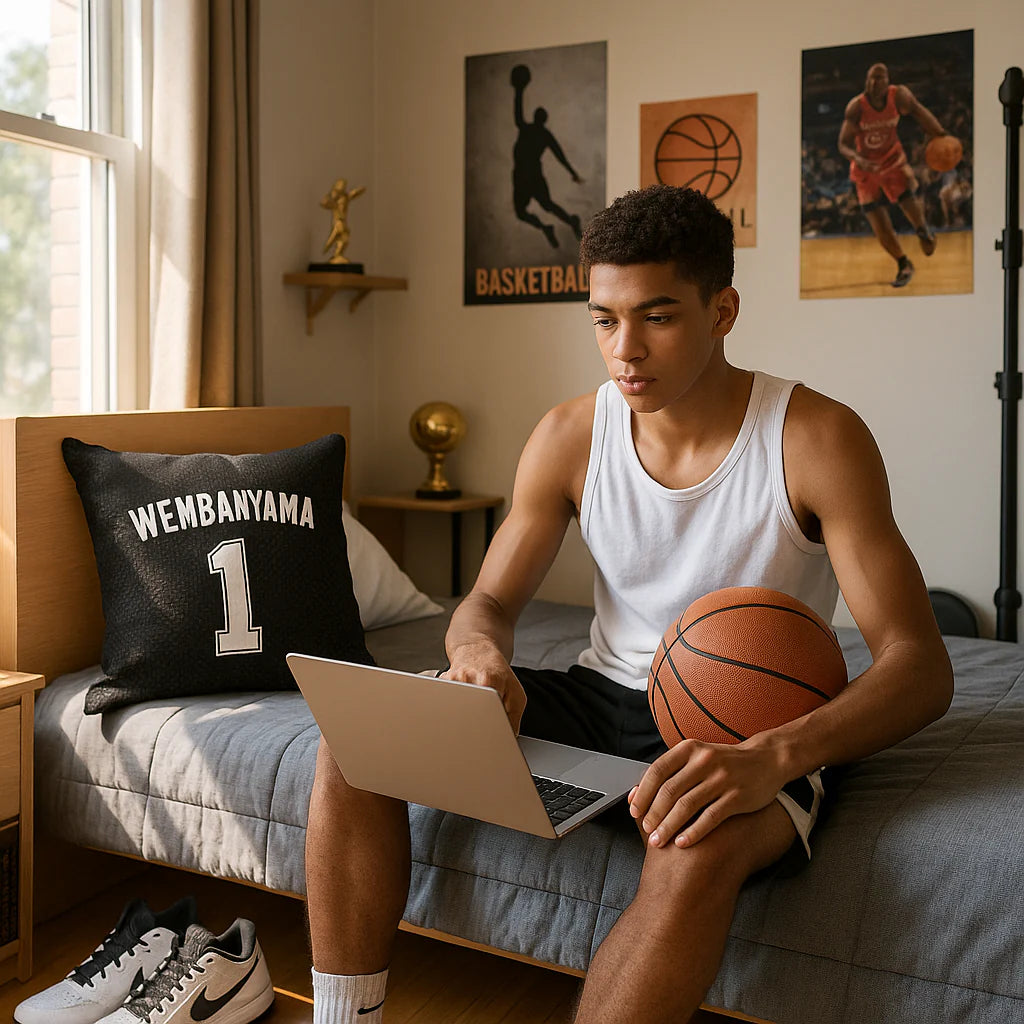 Exclusive San Antonio Spurs NBA Victor Wembanyama Premium Throw Pillow - 18" x 18" Comfort Collection