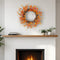 Brown Orange Red Berry & Twig Fall Wreath – 25" Traditional Autumn Door Decoration | Styrofoam Base Artificial Wreath | Trufairs