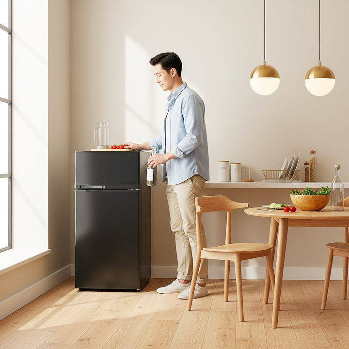 2 Doors Cold-rolled Sheet Compact Refrigerator
