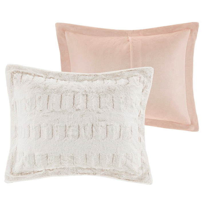 White Faux Fur Comforter Mini Set