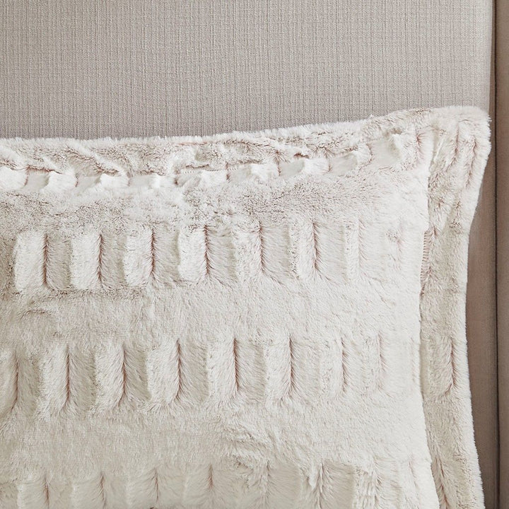 White Faux Fur Comforter Mini Set