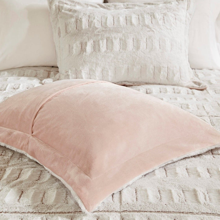 White Faux Fur Comforter Mini Set
