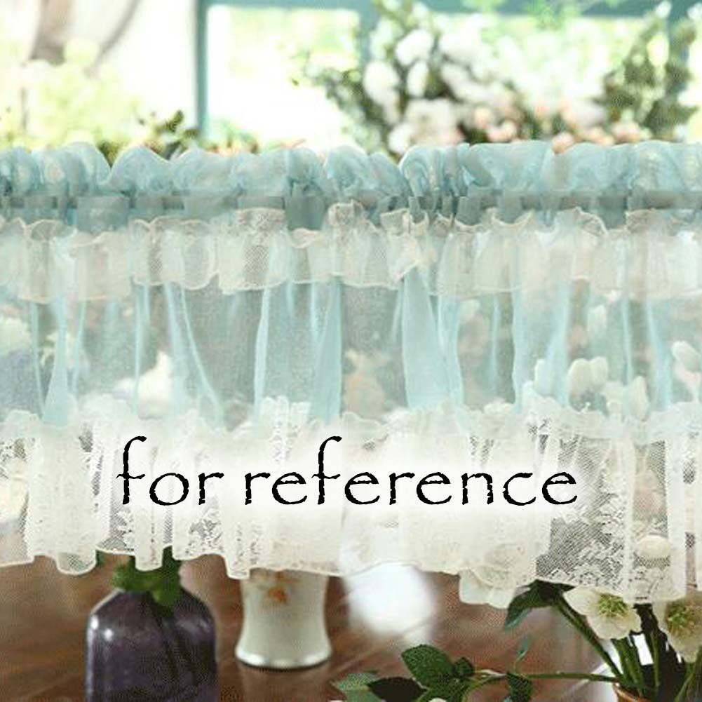 White Floral Lace Door Curtain