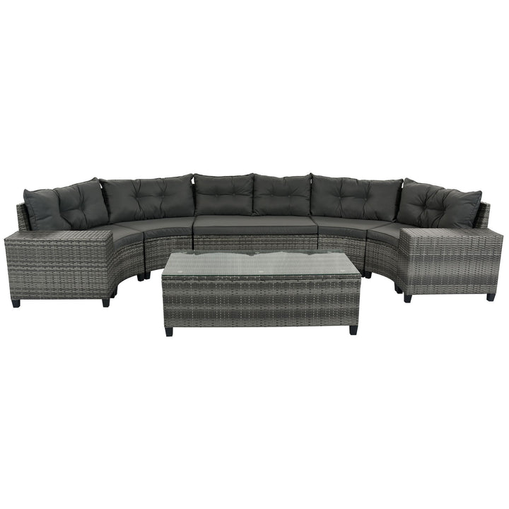 Wicker Round Sofa Set