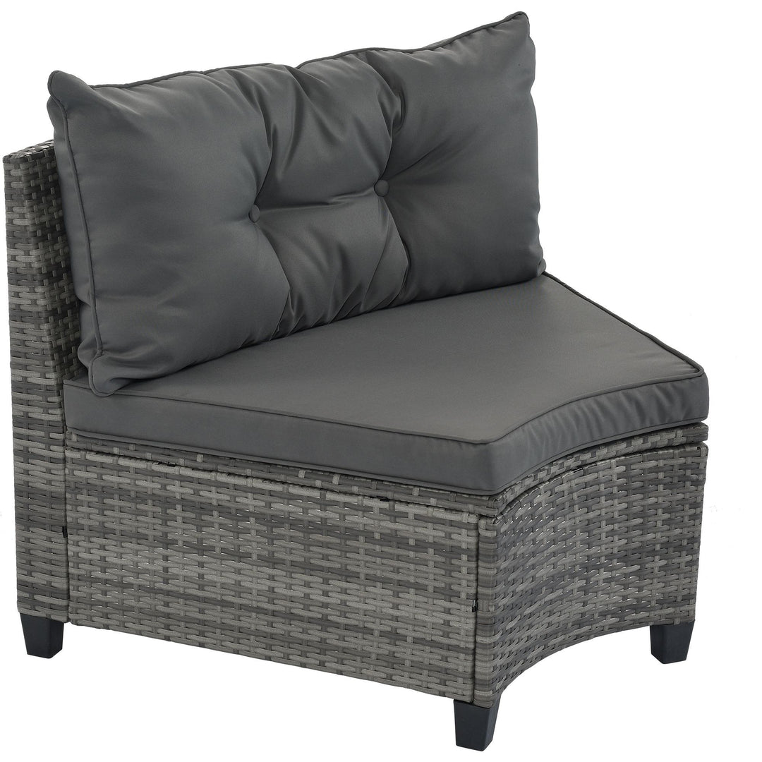 Wicker Round Sofa Set