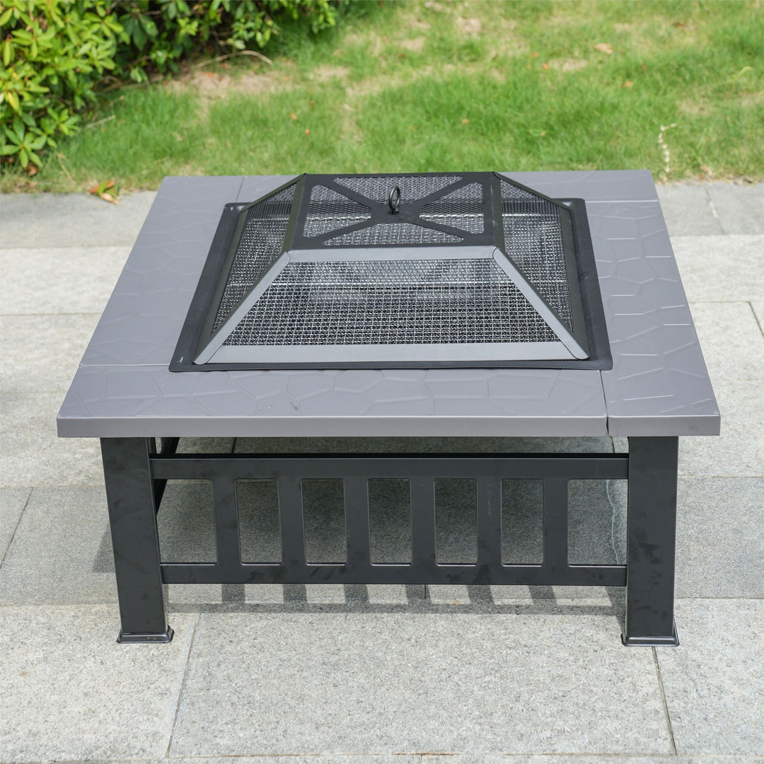 Wood-Burning Fire Pit Table