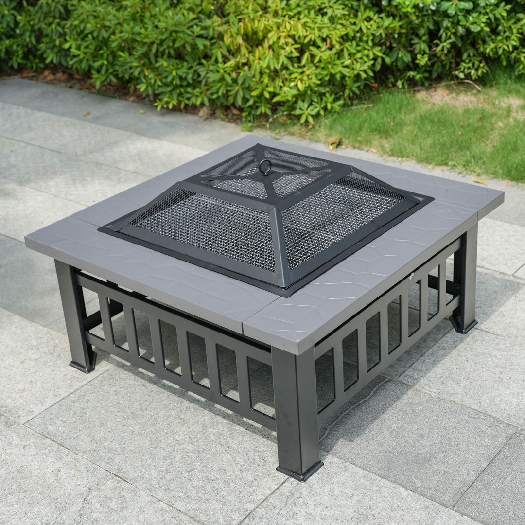Wood-Burning Fire Pit Table