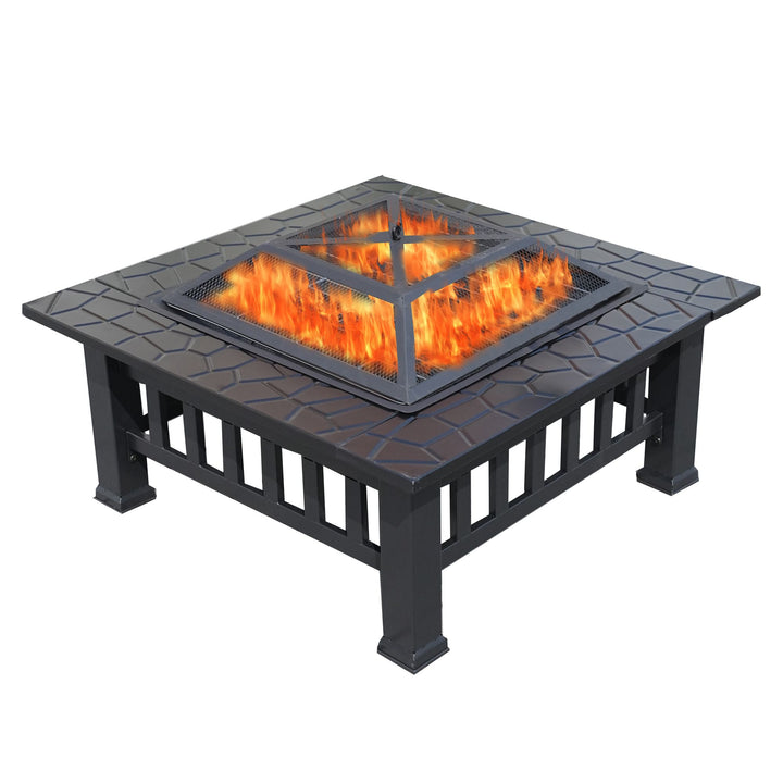 Wood-Burning Fire Pit Table