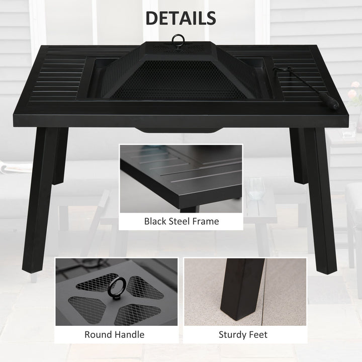 Wood Burning Fire Table Grill